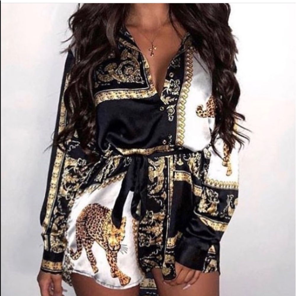 Brand new silk shirt dress!!